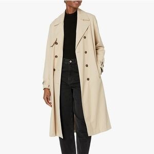 Elegant Women's Beige Trench Coat